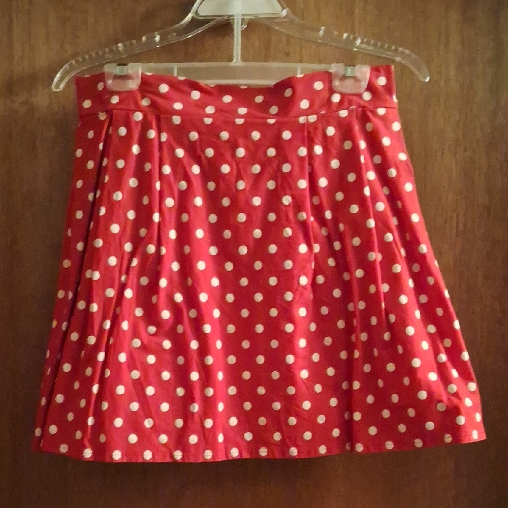 Adorable,Vintage 90's,Red & White,Polka Dot,"Minnie Mouse",Mini Skirt ❤️🤍